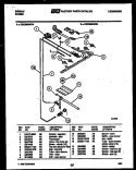 BURNER PARTS Diagram and Parts List for CGC3M2WXB  Gibson Range