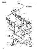 BURNER Diagram and Parts List for TGO356BFWA  Tappan Range