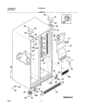 CABINET Diagram and Parts List for GLRS264ZAW5  Frigidaire Refrigerator