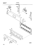 BACKGUARD Diagram and Parts List for FLF326ASA  Frigidaire Range