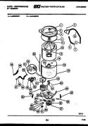TUB DETAIL Diagram and Parts List for LA444MXW1  Frigidaire Washer