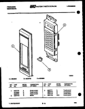 CONTROL PANEL Diagram and Parts List for MC890E1  Frigidaire Microwave