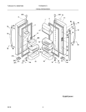 FRESH FOOD DOOR Diagram and Parts List for FGHB2844LF3  Frigidaire Refrigerator