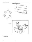 RECOMMENDED SPARE PARTS Diagram and Parts List for LAD504TDL6  Frigidaire Dehumidifier
