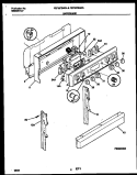 BACKGUARD Diagram and Parts List for FEF357BADB  Frigidaire Range