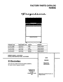 COVER Diagram and Parts List for FPF311PHSC  Frigidaire Range