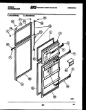 DOOR PARTS Diagram and Parts List for RT21F6WV3C  Gibson Refrigerator