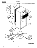 SYSTEM Diagram and Parts List for GRT18DNED1  Gibson Refrigerator