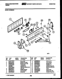 CONTROL PANEL Diagram and Parts List for KF480ND2  Frigidaire Range
