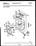 INTERIOR PARTS Diagram and Parts List for FFU20F6BW1  Frigidaire Freezer