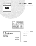 COVER Diagram and Parts List for FEB24S2ABC  Frigidaire Wall Oven