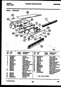 CONTROL PANEL Diagram and Parts List for 11-2969-00-05  Tappan Wall Oven