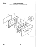 DOOR Diagram and Parts List for MGF324WGSE  Frigidaire Range