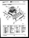 BROILER DRAWER PARTS Diagram and Parts List for GF470HXD5  Frigidaire Range