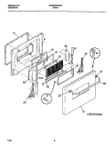DOOR Diagram and Parts List for FES300WCDH  Frigidaire Range
