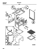 BODY Diagram and Parts List for MGF345CESD  Frigidaire Range