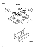 TOP / DRAWER Diagram and Parts List for 30-2759-23-09  Tappan Range