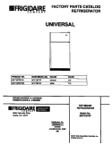 COVER Diagram and Parts List for MRT18TRFD0  Frigidaire Refrigerator