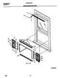 WINDOW MOUNTING PARTS Diagram and Parts List for WAC082G7A2  Frigidaire Air Conditioner