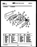 BACKGUARD Diagram and Parts List for CGC3S5WXB  Gibson Range