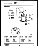 COMPRESSOR PARTS Diagram and Parts List for AC059K7B1  Frigidaire Air Conditioner