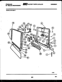 DOOR PARTS Diagram and Parts List for DW1100PW1  Frigidaire Dishwasher