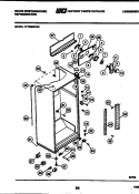 CABINET PARTS Diagram and Parts List for RT199MCV0  Frigidaire Refrigerator