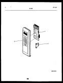 CONTROL PANEL Diagram and Parts List for 56-2661-10-03  Tappan Microwave