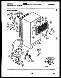 SYSTEM AND AUTOMATIC DEFROST PARTS Diagram and Parts List for GTN140HG1  Frigidaire Refrigerator