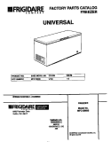 COVER Diagram and Parts List for MFC13M6BW1  Frigidaire Freezer