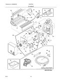 ICE MAKER Diagram and Parts List for EI23BC36IB4  Electrolux Refrigerator