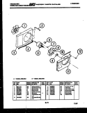AIR HANDLING PARTS Diagram and Parts List for A08LH5E1  Frigidaire Air Conditioner