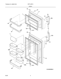 Part Location Diagram of 240450368 Frigidaire Door,Freezer  ,stainless steel