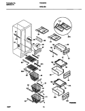 SHELVES Diagram and Parts List for FRS26ZSEB4  Frigidaire Refrigerator