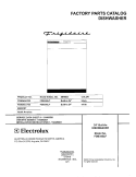 COVER Diagram and Parts List for FDB345LFS2  Frigidaire Dishwasher