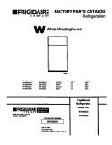 COVER Diagram and Parts List for RT192GCWD  Frigidaire Refrigerator