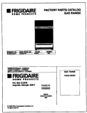 COVER Diagram and Parts List for FGF351SGWC  Frigidaire Range