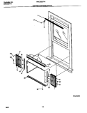 WINDOW MOUNTING PARTS Diagram and Parts List for WAC052G7A1  Frigidaire Air Conditioner