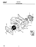 AIR HANDLING PARTS Diagram and Parts List for WAB077F7B3  Frigidaire Air Conditioner