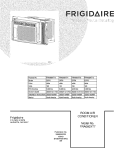 COVER Diagram and Parts List for FRA060XT73  Frigidaire Air Conditioner