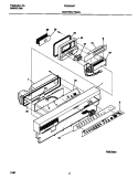 CONTROL PANEL Diagram and Parts List for FDB949GFB1  Frigidaire Dishwasher