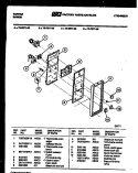 CONTROL PANEL Diagram and Parts List for 72-3977-00-06  Tappan Range