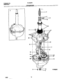 TRANSMISSION Diagram and Parts List for FLXG52RBT1  Frigidaire Washer Dryer Combo