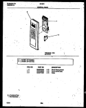 CONTROL PANEL Diagram and Parts List for 56-2651-10-04  Tappan Microwave