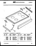Part Location Diagram of 3051476 Frigidaire MAIN TOP (CHROME)