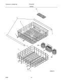 RACKS Diagram and Parts List for FDB1250REB4  Frigidaire Dishwasher
