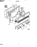 BACKGUARD Diagram and Parts List for FGF343BAWA  Frigidaire Range