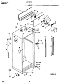 CABINET Diagram and Parts List for MRT18TRCD1  Frigidaire Refrigerator