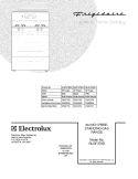 COVER Diagram and Parts List for GLGF376DQJ  Frigidaire Range