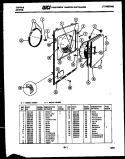 DOOR PARTS Diagram and Parts List for 49-2827-23-01  Tappan Dryer